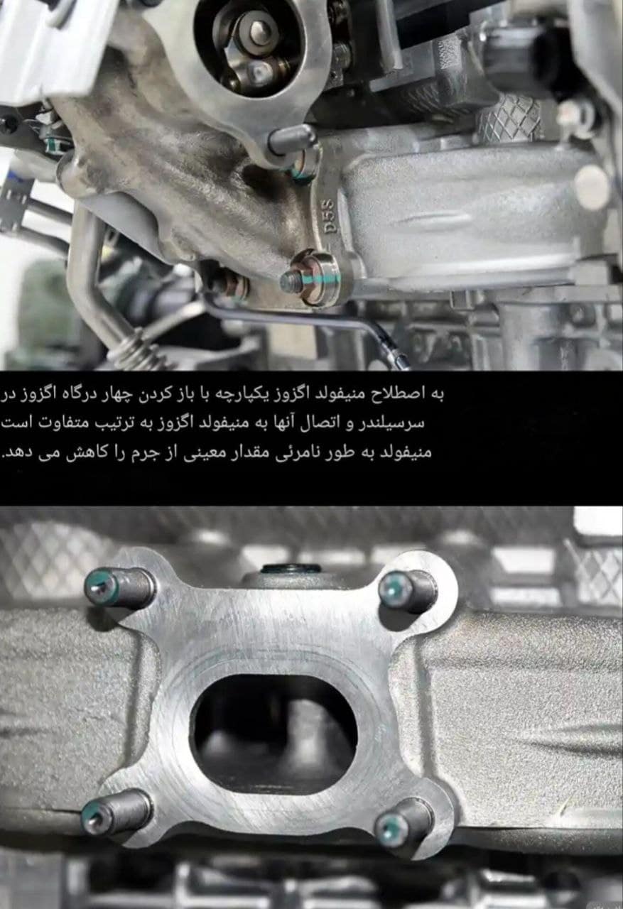 منیفولد اگزوز یکپارچه میتسوبیشی اوتلندر