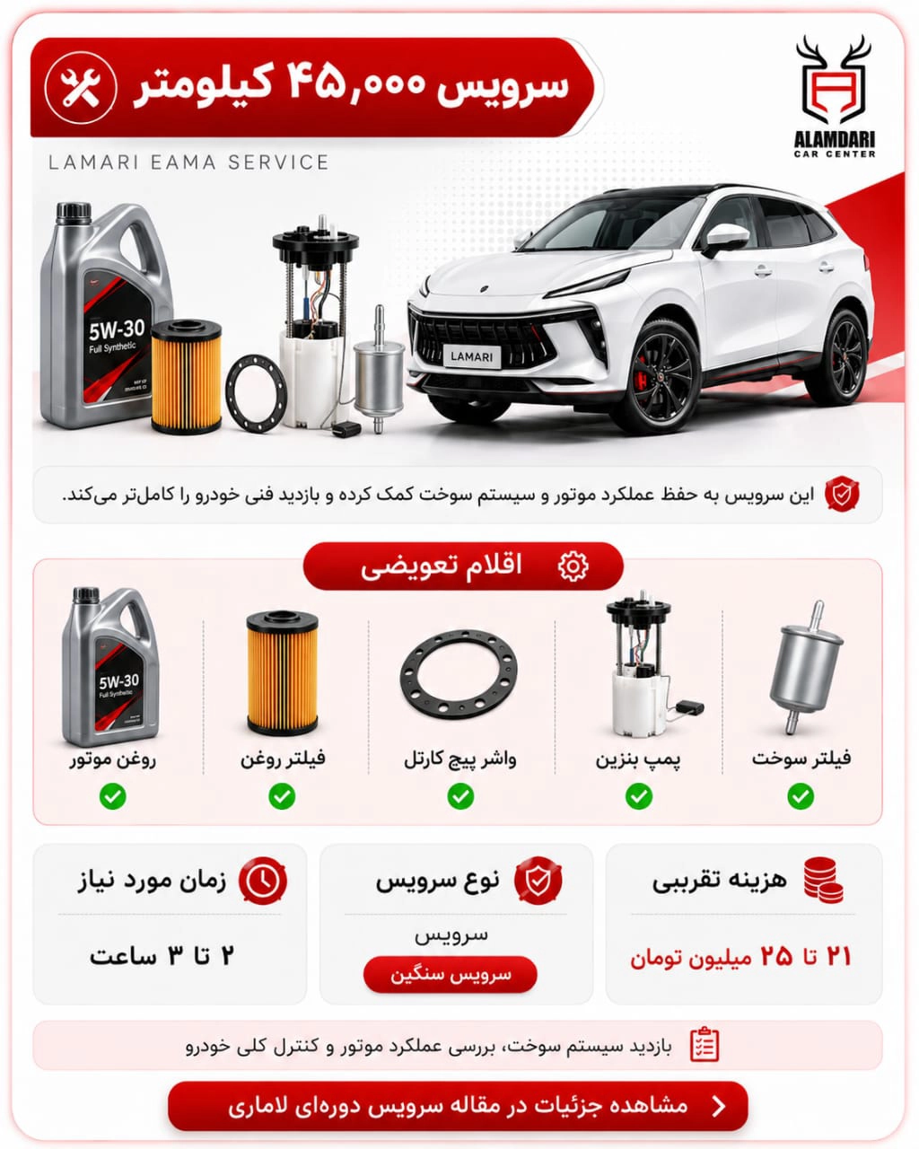 سرویس 45 هزار